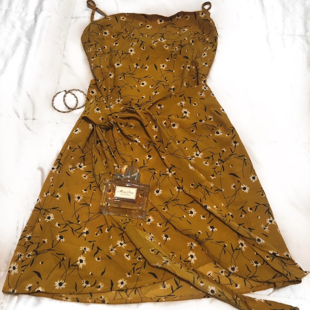 Floral Front Tie Dress